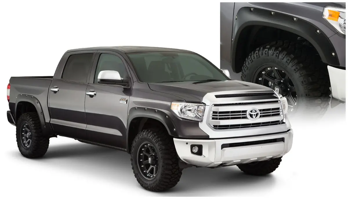 30918-02  -  Pocket/Rivet Style Fender Flares Black Smooth Finish 4-Piece Set 1