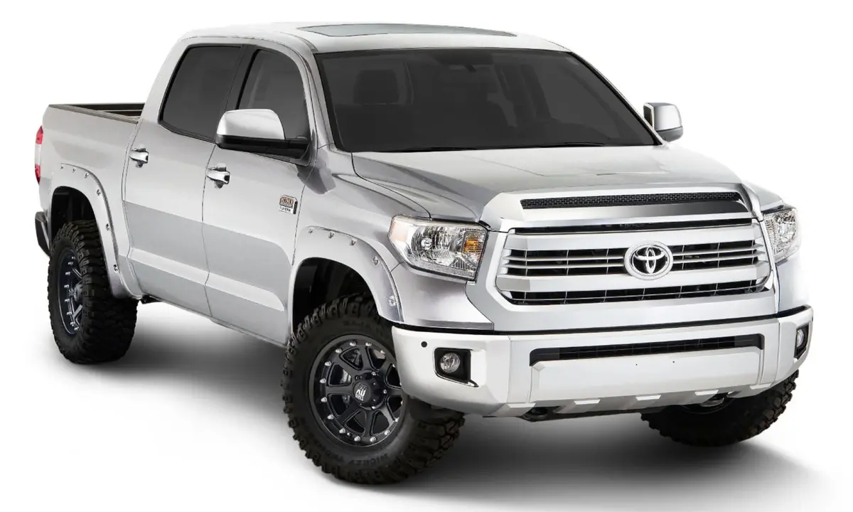 30918-13  -  Pocket/Rivet Style Painted Fender Flares Super White Smooth Finish 4-Piece Set 1