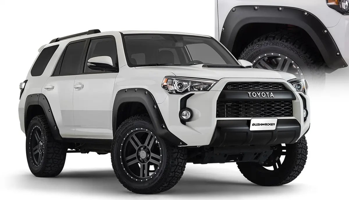 30925-02  -  Pocket/Rivet Style Fender Flares Black Smooth Finish 4-Piece Set 1