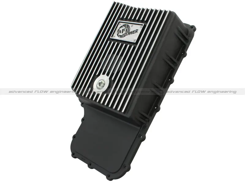 Afe Power Transmission Pan Black Machined 11-14 Ford 6R140 Trucks V8 6.7L (Td) 1