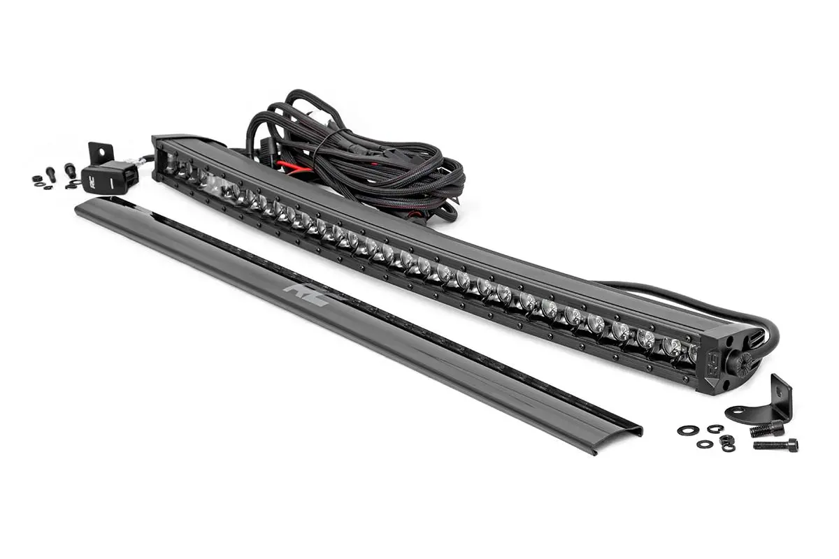 72730Bldrl  -  30 Inch Black Series Led Light Bar - Curved - Single Row - Cool White Drl 1