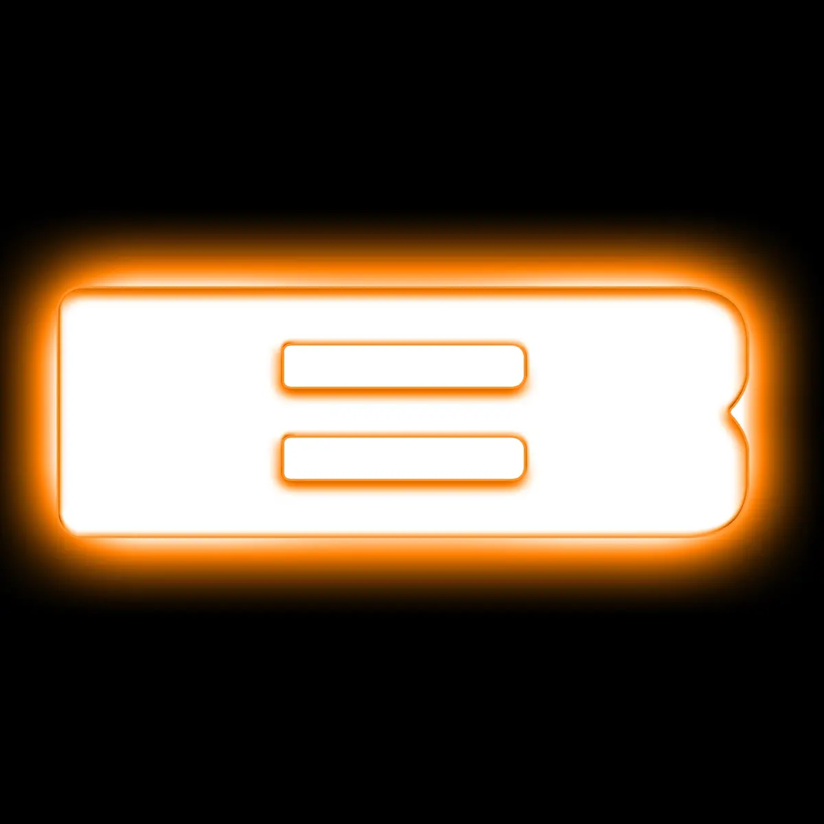3140-B-005  -  Universal Illuminated Led Letter Badges - Matte White Surface Finish - B 1