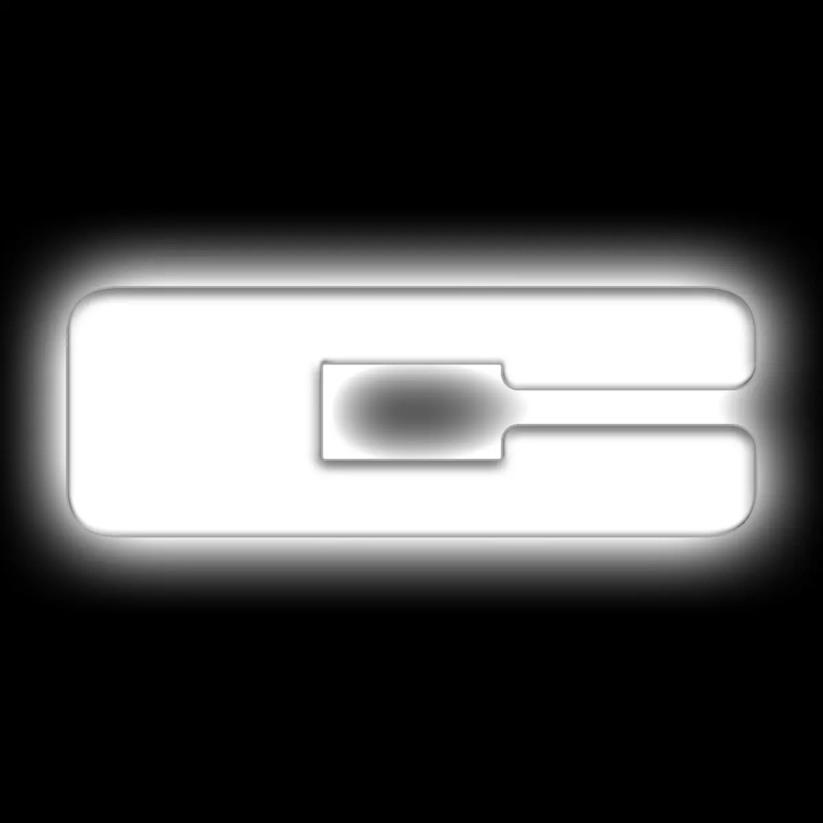 3140-C-001  -  Universal Illuminated Led Letter Badges - Matte White Surface Finish - C 1