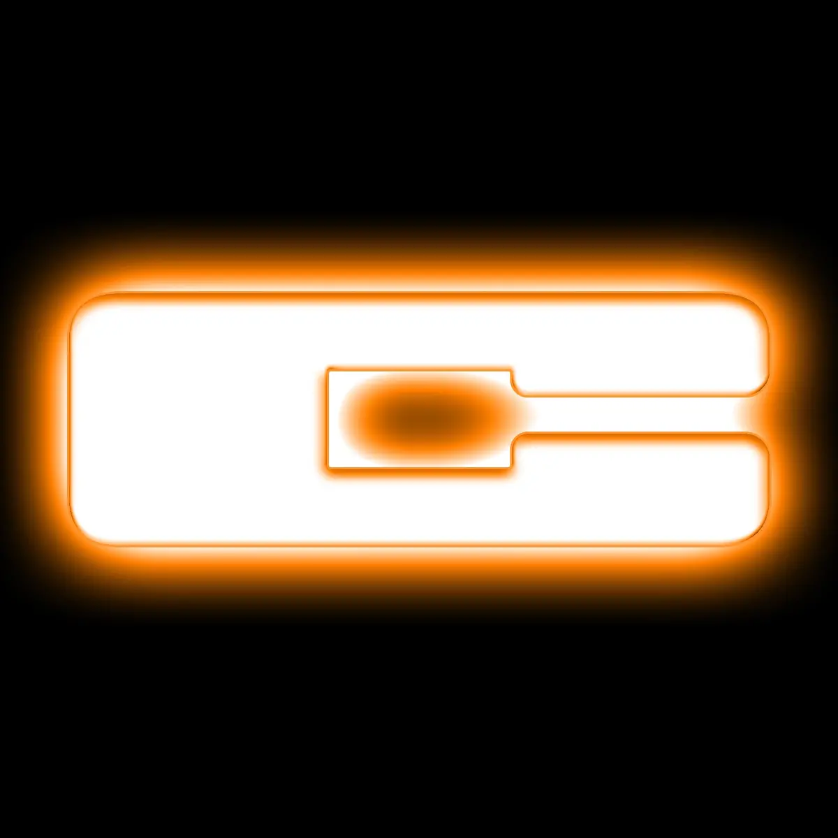 3140-C-005  -  Universal Illuminated Led Letter Badges - Matte White Surface Finish - C 1