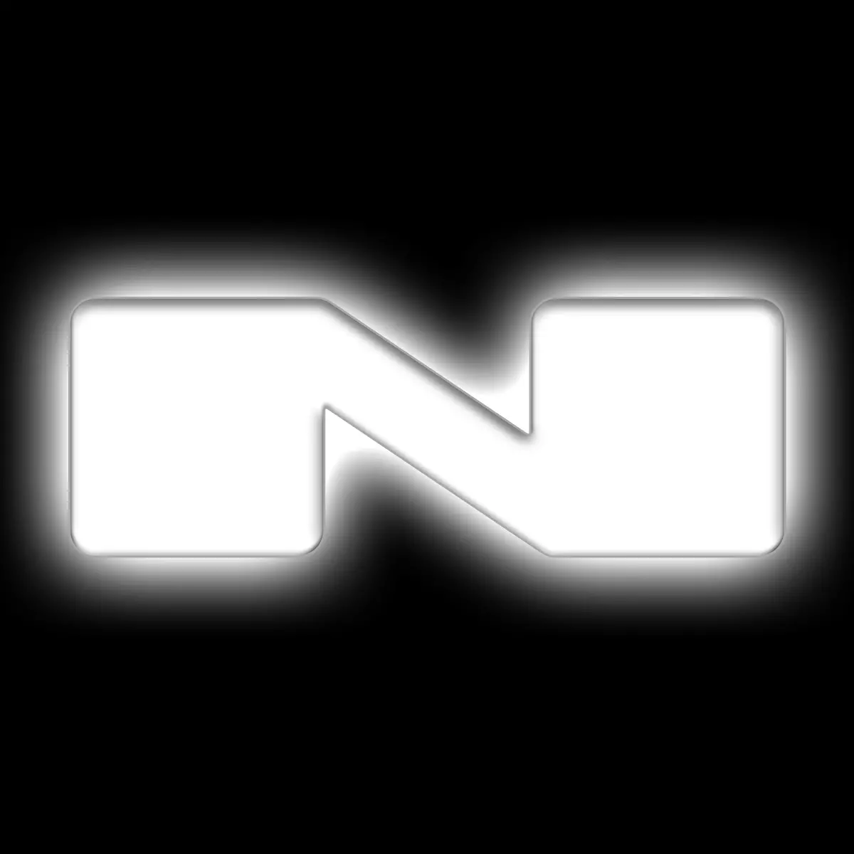 3140-N-001  -  Universal Illuminated Led Letter Badges - Matte White Surface Finish - N 1