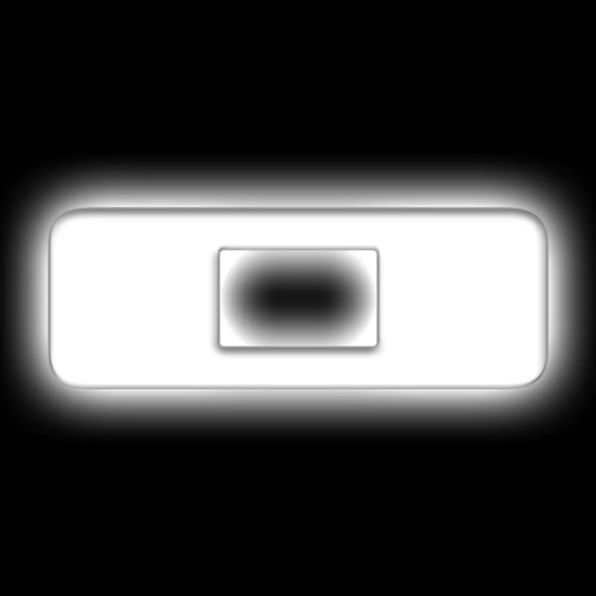3140-O-001  -  Universal Illuminated Led Letter Badges - Matte White Surface Finish - O 1