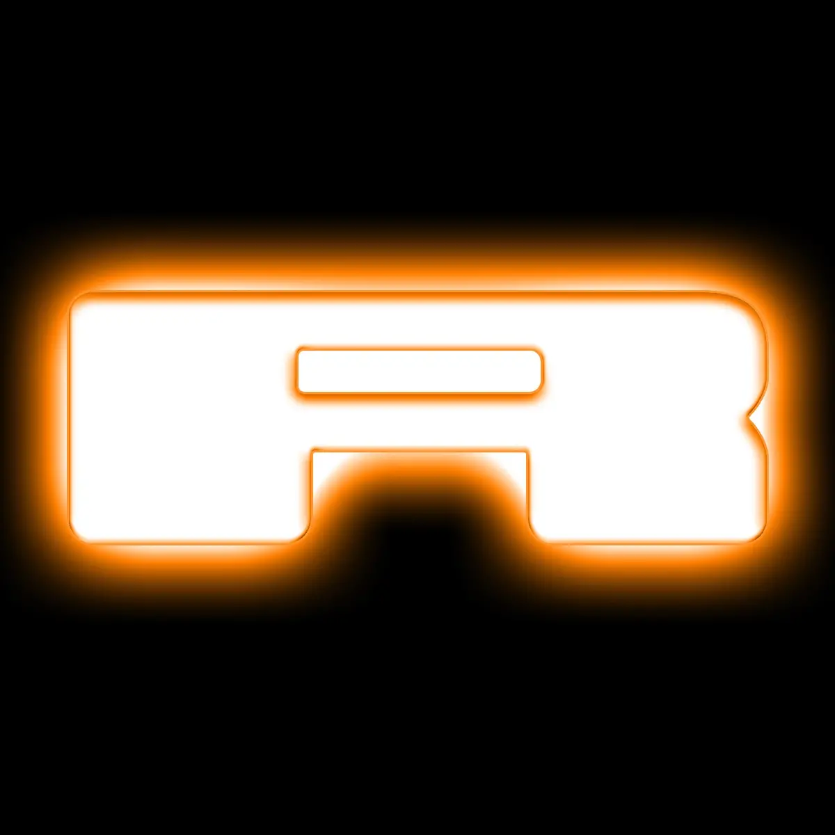 3140-R-005  -  Universal Illuminated Led Letter Badges - Matte White Surface Finish - R 1