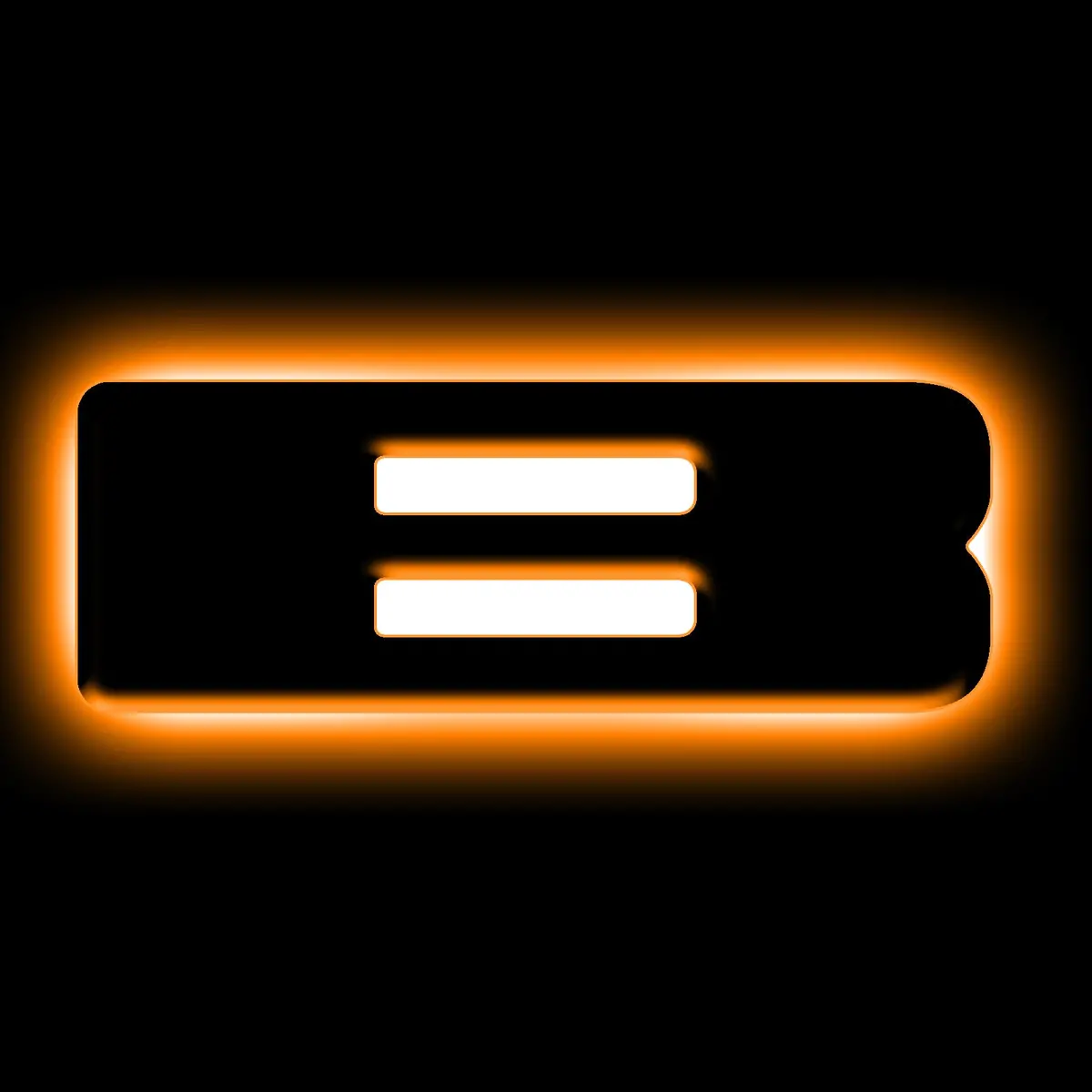 3141-B-005  -  Universal Illuminated Led Letter Badges - Matte Black Surface Finish - B 1