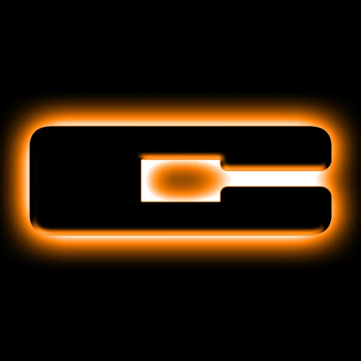 3141-C-005  -  Universal Illuminated Led Letter Badges - Matte Black Surface Finish - C 1