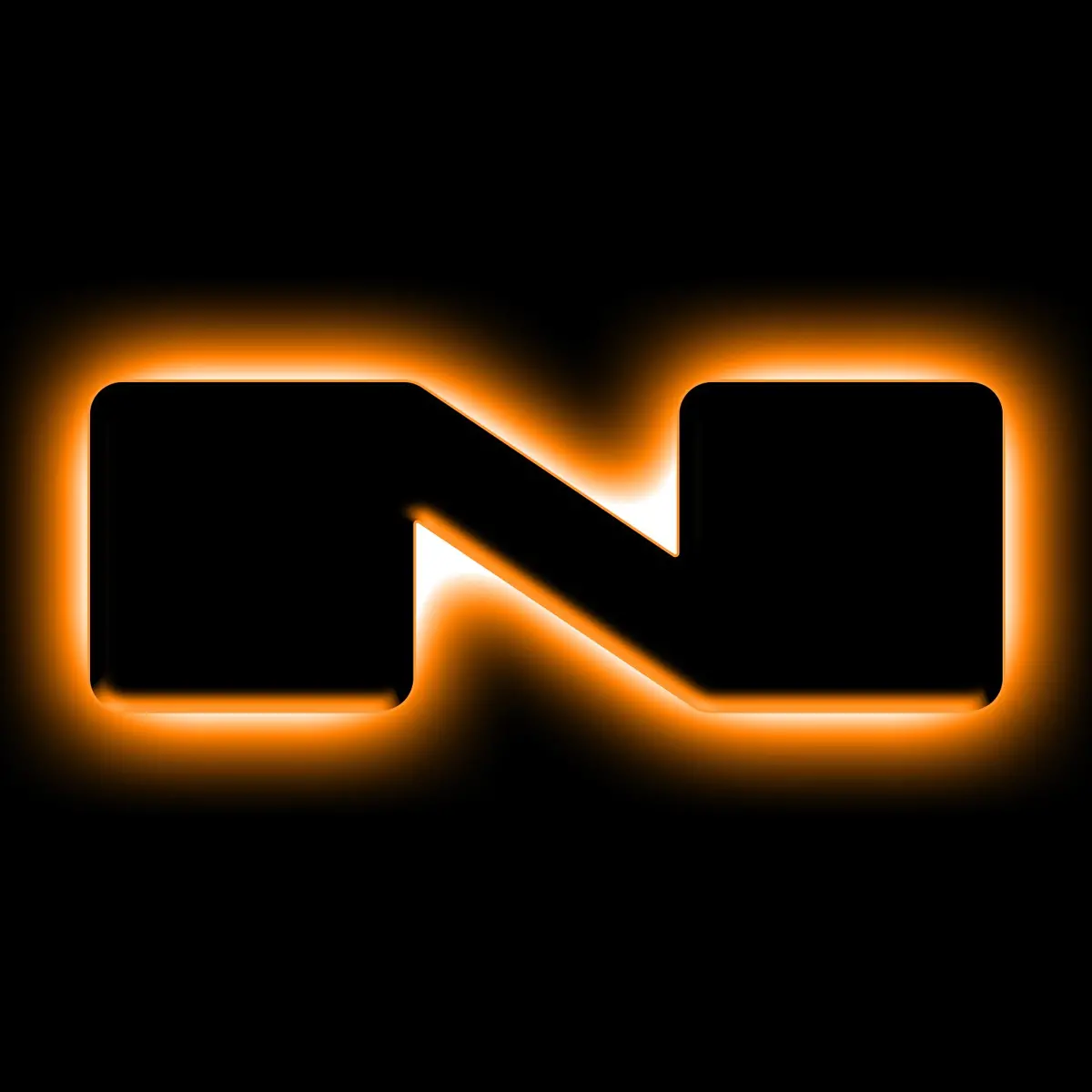 3141-N-005  -  Universal Illuminated Led Letter Badges - Matte Black Surface Finish - N 1