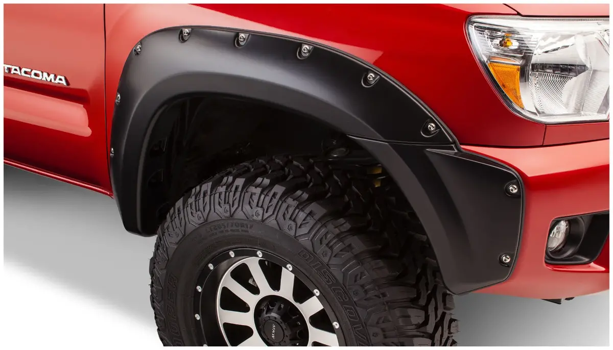 31928-02  -  Pocket/Rivet Style Fender Flares Black Smooth Finish 4-Piece Set 1
