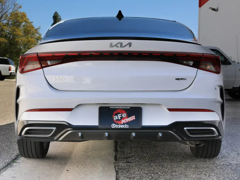 Afe 21-24 Kia K5 Takeda 2.5In 304 Stainless Steel Cat-Back Exhaust System 2