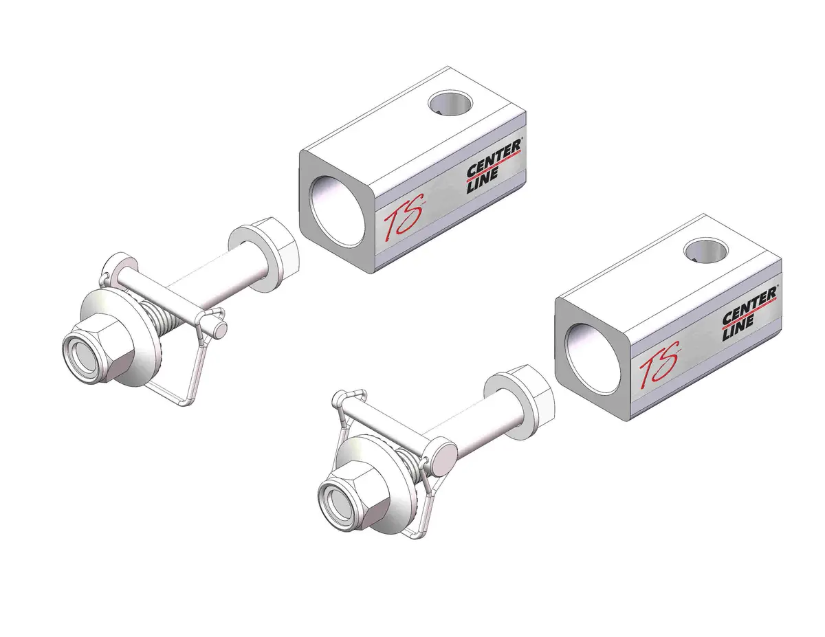32332  -  Right & Left Trunnion/ Bolts/ D Pin For Husky Tow 32215/32216/32217/32218 1