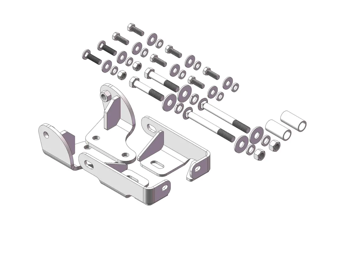 32556  -  Fifth Wheel Trailer Hitch Mount Kit 1