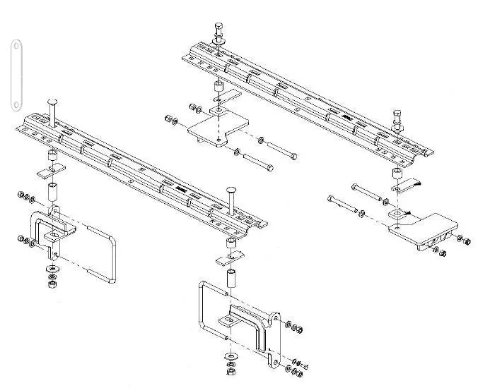 33073  -  Fifth Wheel Trailer Hitch Mount Kit 1