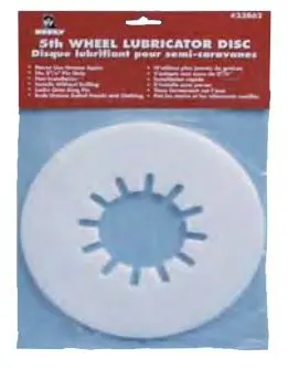 33862  -  Fifth Wheel Trailer Hitch Lube Plate 1