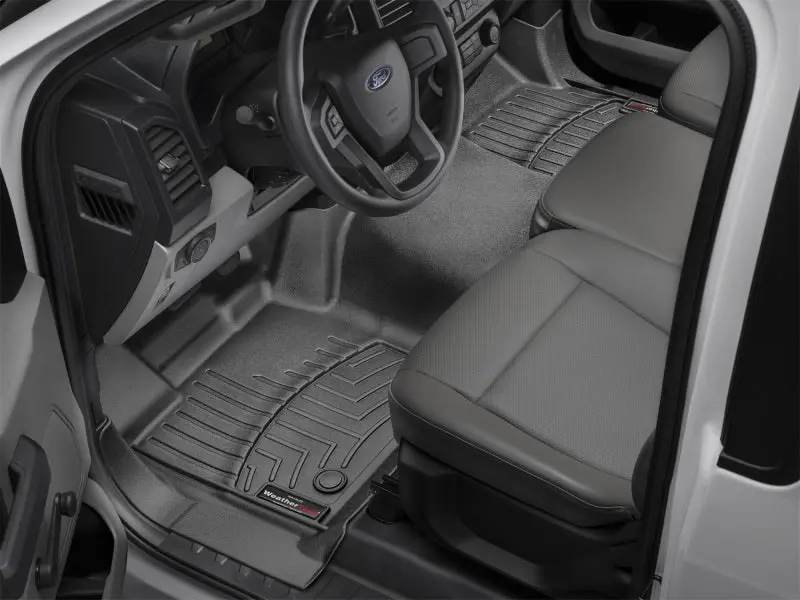Weathertech 2019+ Chevrolet Silverado 1500 Crew Cab W/ Vinyl Floors Rear Floorliner - Black 1