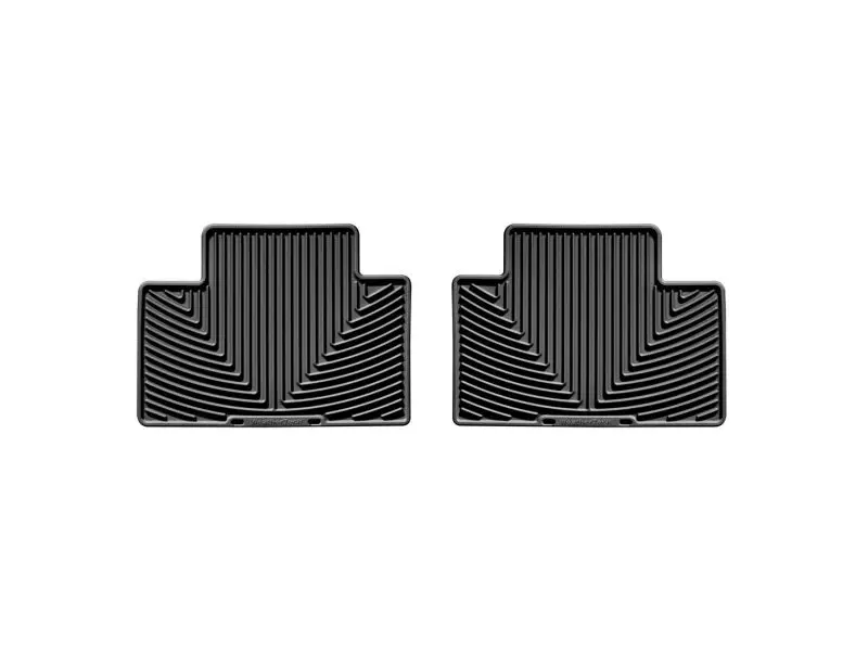 Weathertech 05-13 Toyota Tacoma Crew Cab Rear Rubber Mats - Black 1