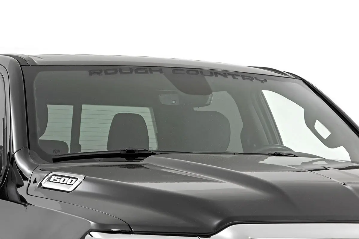 84166Bg  -  Rough Country Decal - 3.6 Inch X 35 Inch - Gloss Black 1