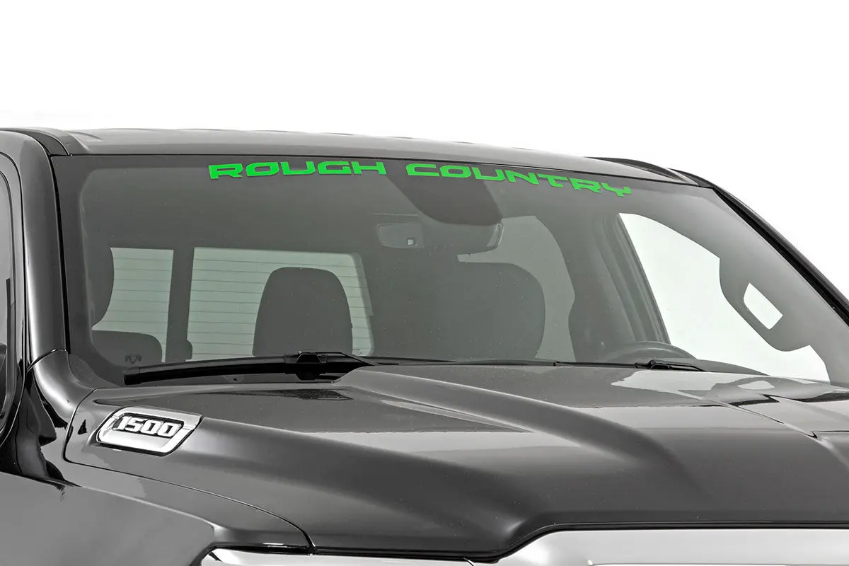84166Kg  -  Rough Country Decal - 3.6 Inch X 35 Inch - Kelly Green 1