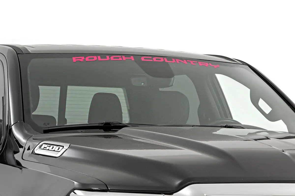 84166Pk  -  Rough Country Decal - 3.6 Inch X 35 Inch - Pink 1