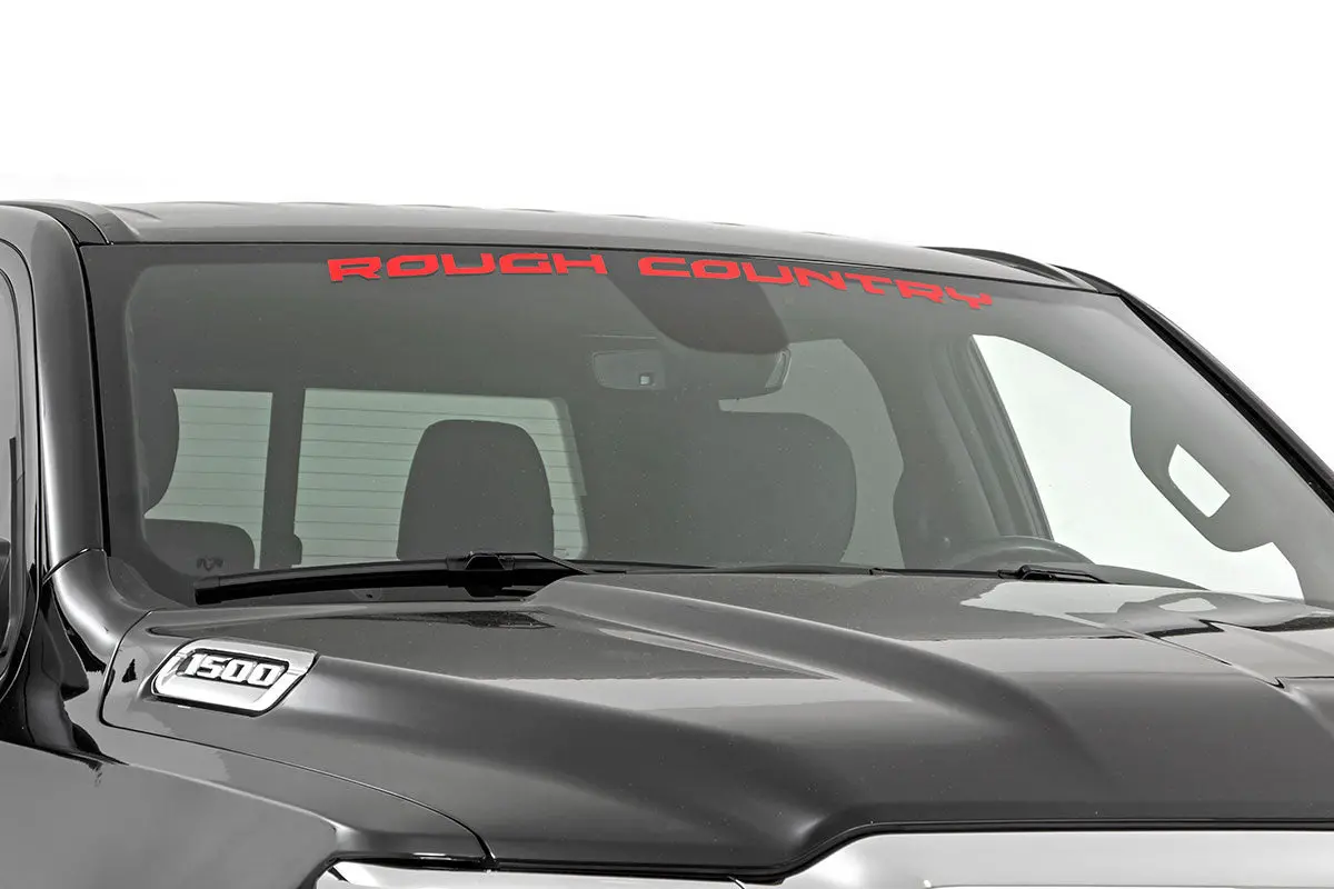 84166Rd  -  Rough Country Decal - 3.6 Inch X 35 Inch - Red 1