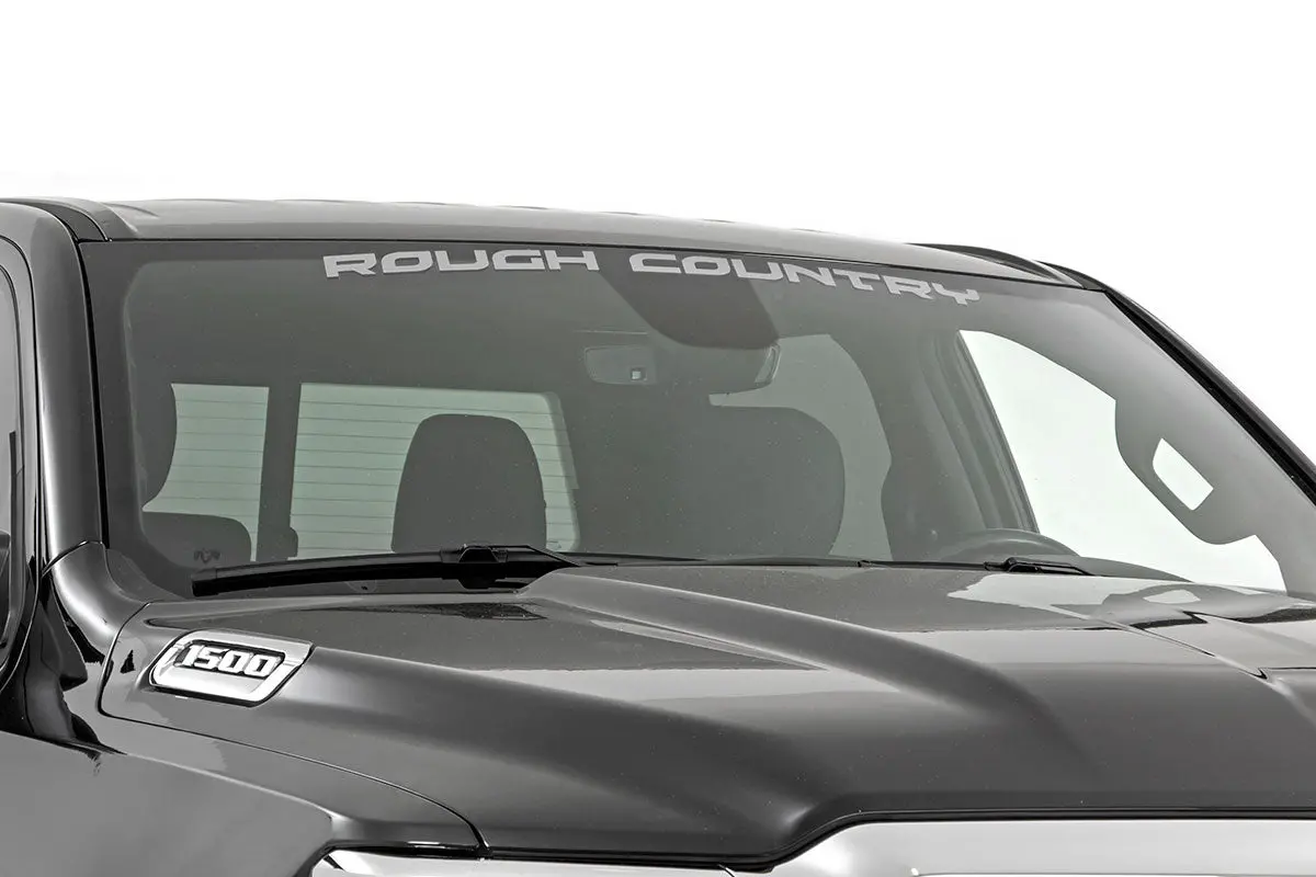 84166Sr  -  Rough Country Decal - 3.6 Inch X 35 Inch - Silver 1