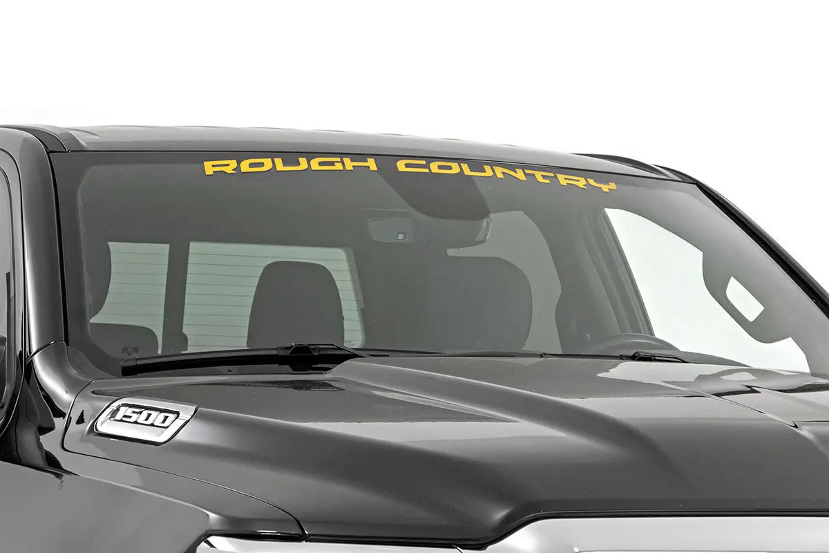 84166Yl  -  Rough Country Decal - 3.6 Inch X 35 Inch - Yellow 1
