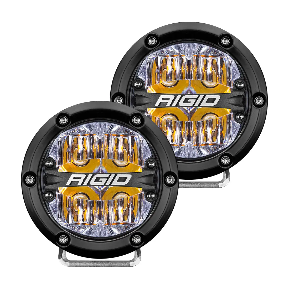 36118  -  360-Series 4 Inch Off-Road Led Light, Drive Beam, Amber Backlight, Pair 1
