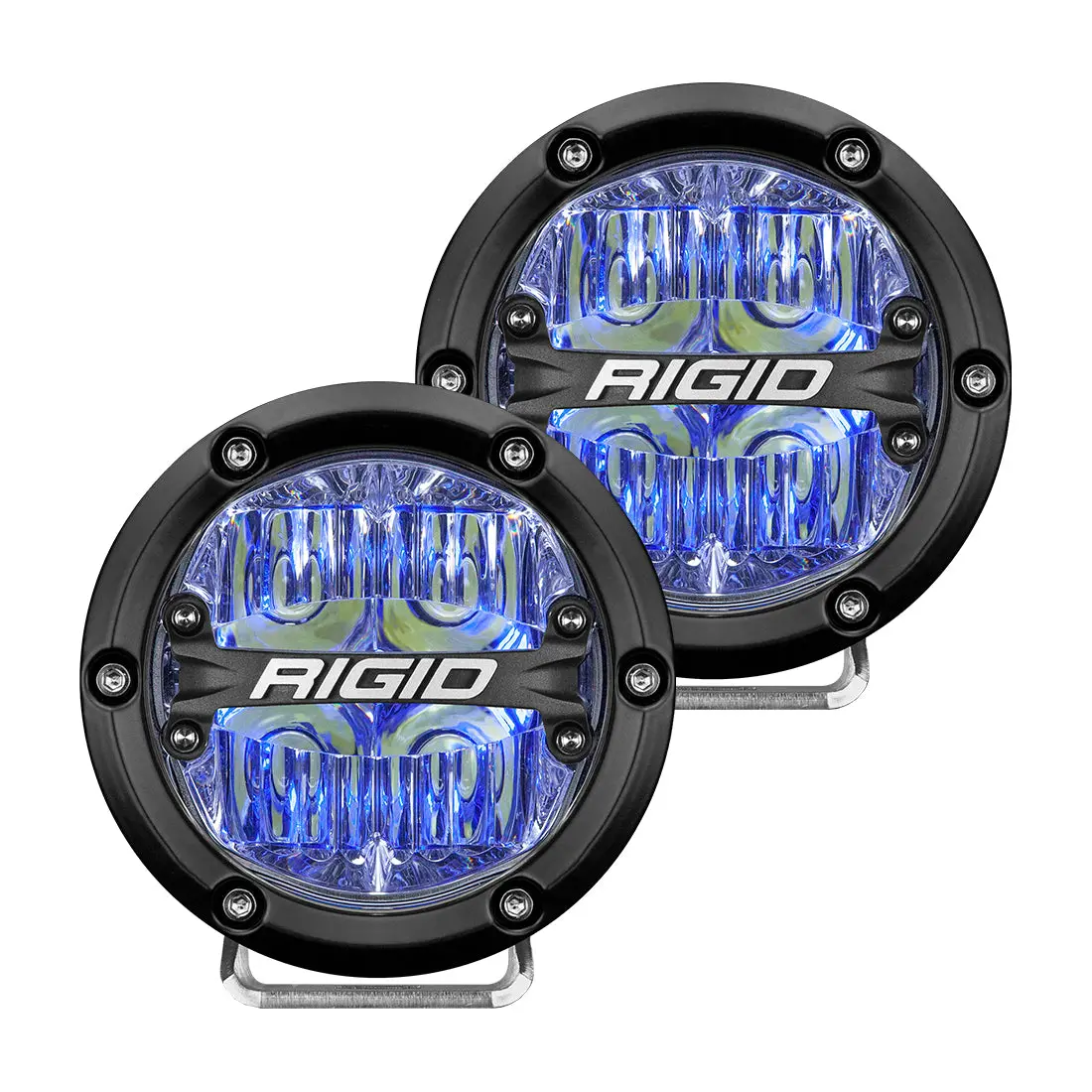 36119  -  360-Series 4 Inch Off-Road Led Light, Drive Beam, Blue Backlight, Pair 1