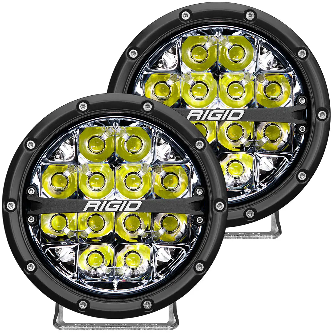 36200  -  360-Series 6 Inch Off-Road Led Light, Spot Beam, White Backlight, Pair 1
