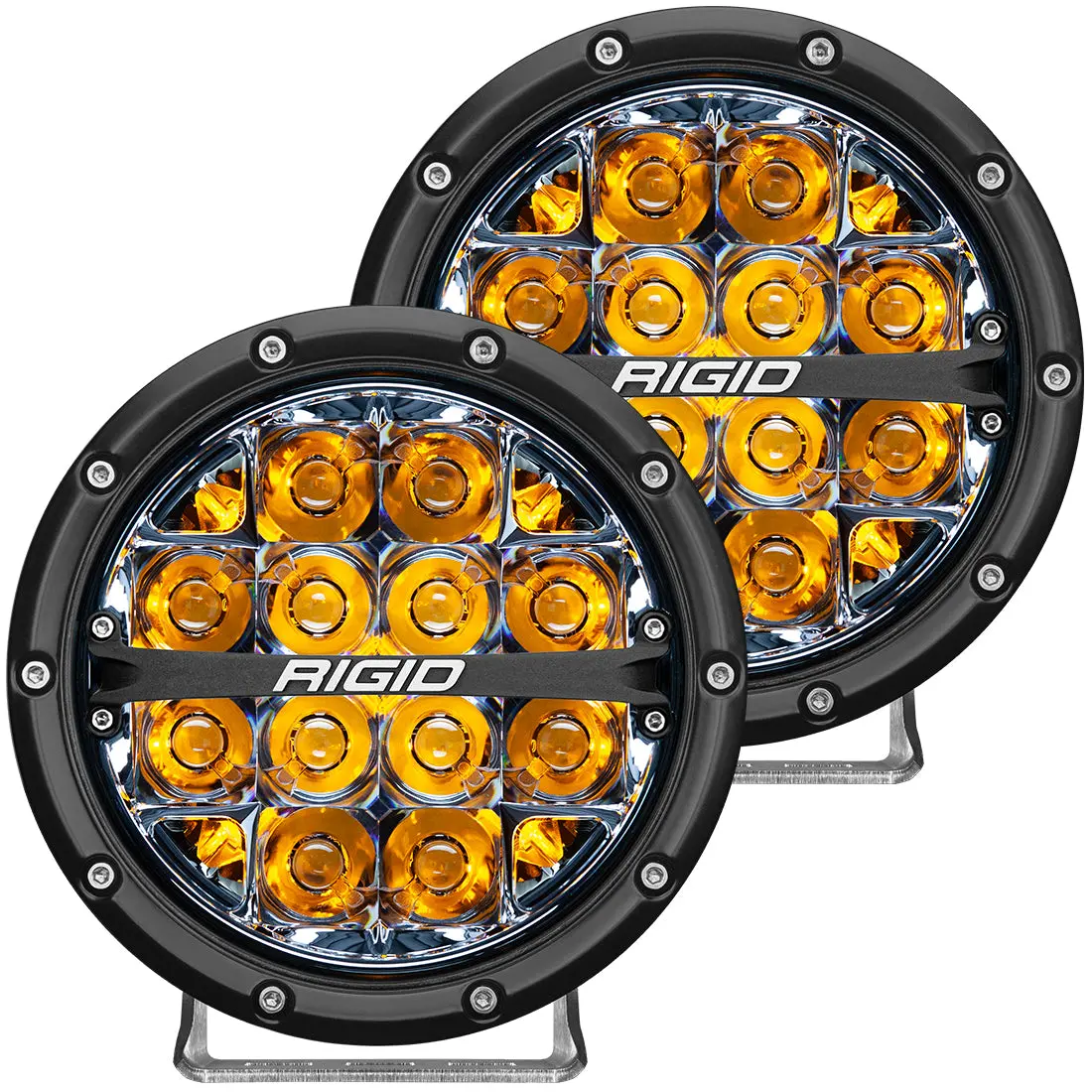 36201  -  360-Series 6 Inch Off-Road Led Light, Spot Beam, Amber Backlight, Pair 1