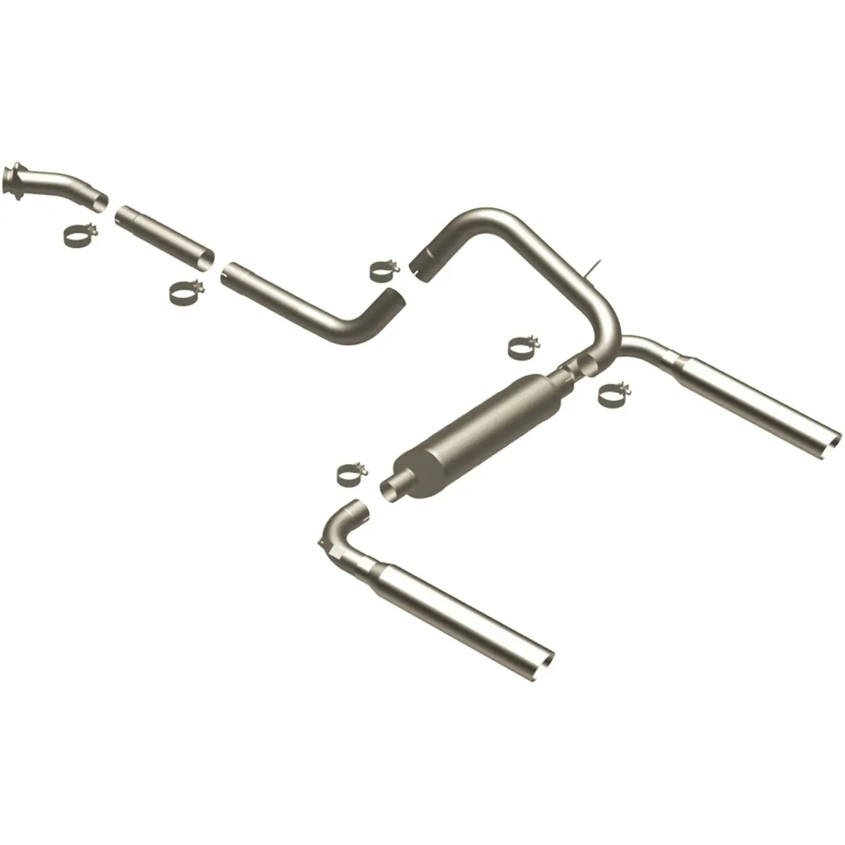 Street Series Stainless Cat-Back System 1