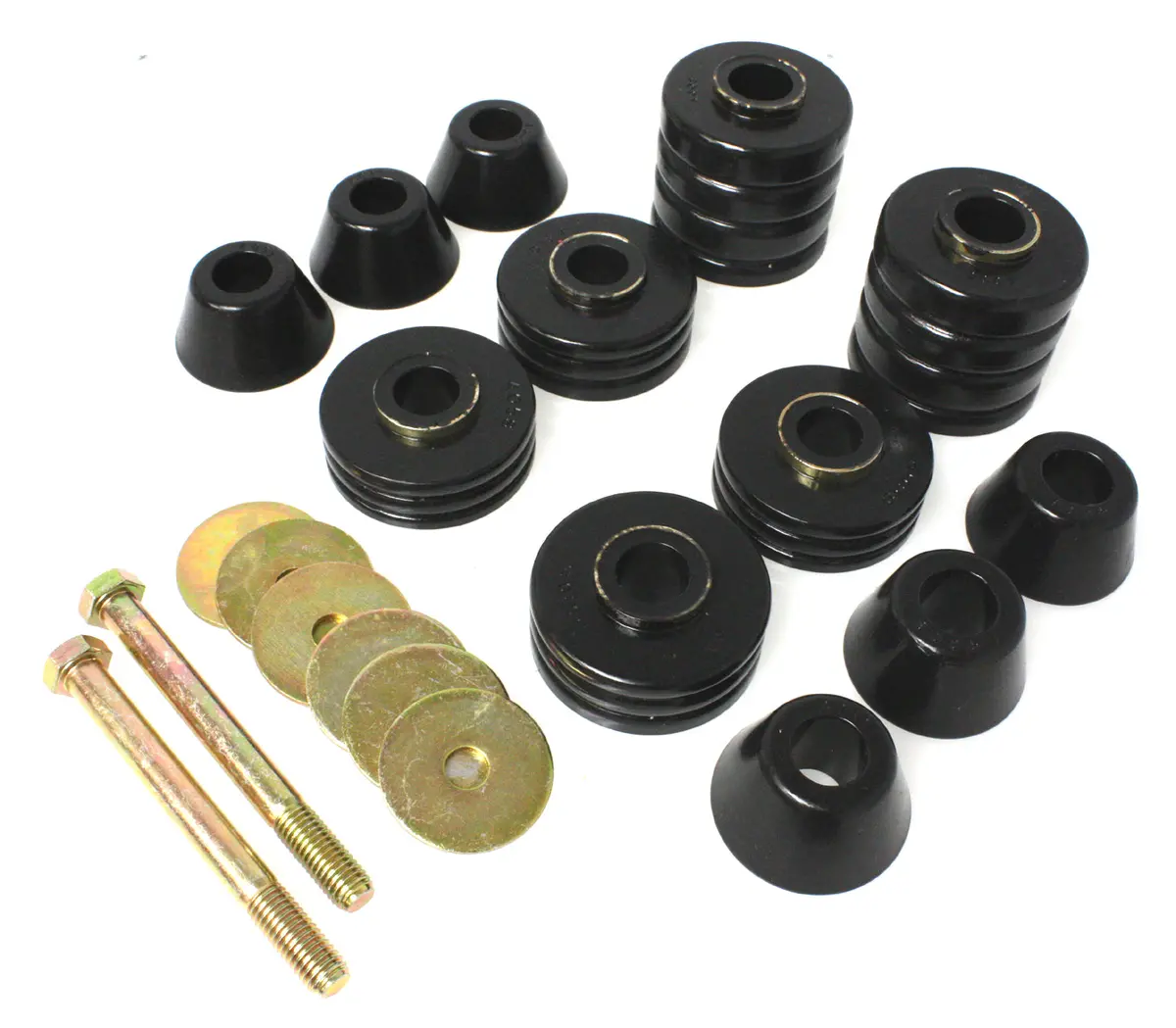 3.4103G  -  Body Cab Mount Set; Black; Performance Polyurethane; 1