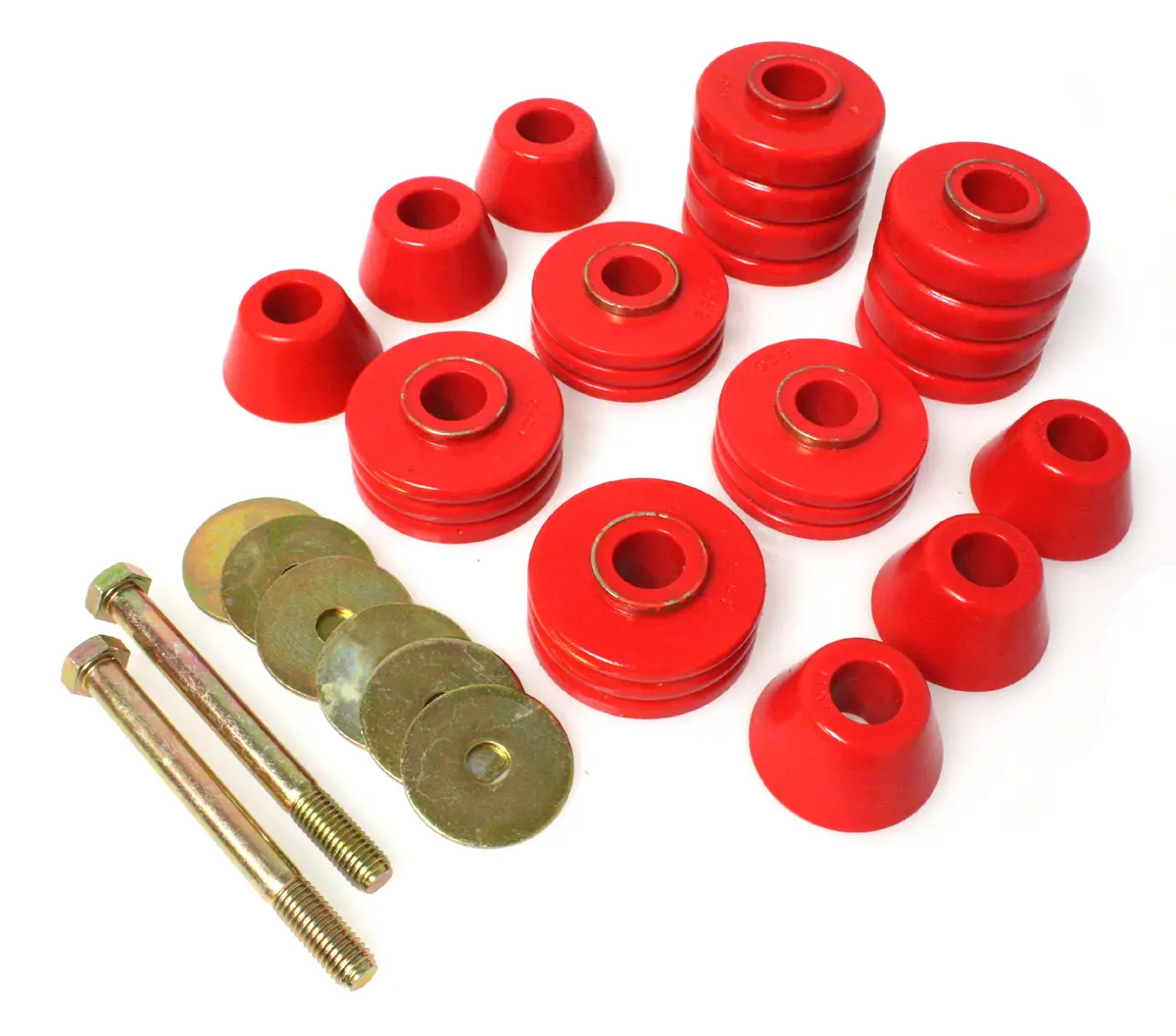 3.4103R  -  Body Cab Mount Set; Red; Performance Polyurethane; 1
