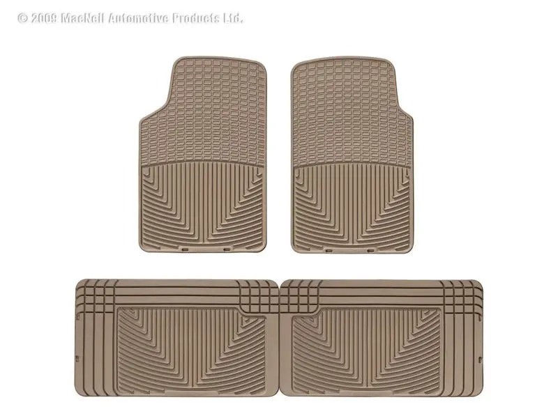 Wt Rubber Mats - Rear - Tan 1