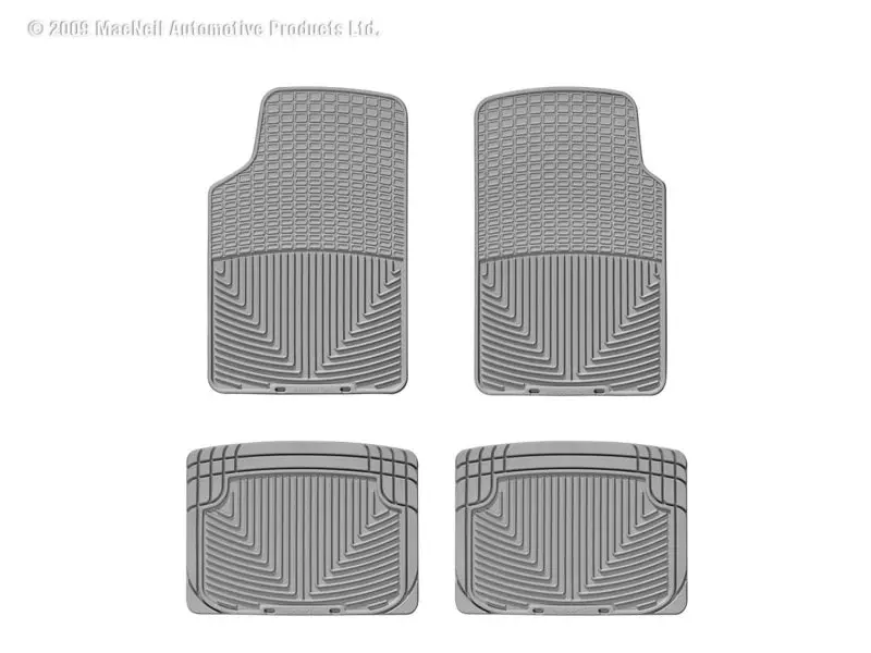 Wt Rubber Mats - Rear - Grey 1