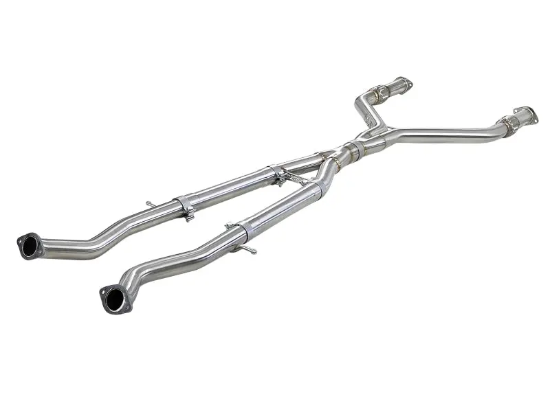 Afe Takeda 2.5In To 3In 304 Ss Y-Pipe Exhaust System 16-18 Infiniti Q50/Q60 V6-3.0L (Tt) 1
