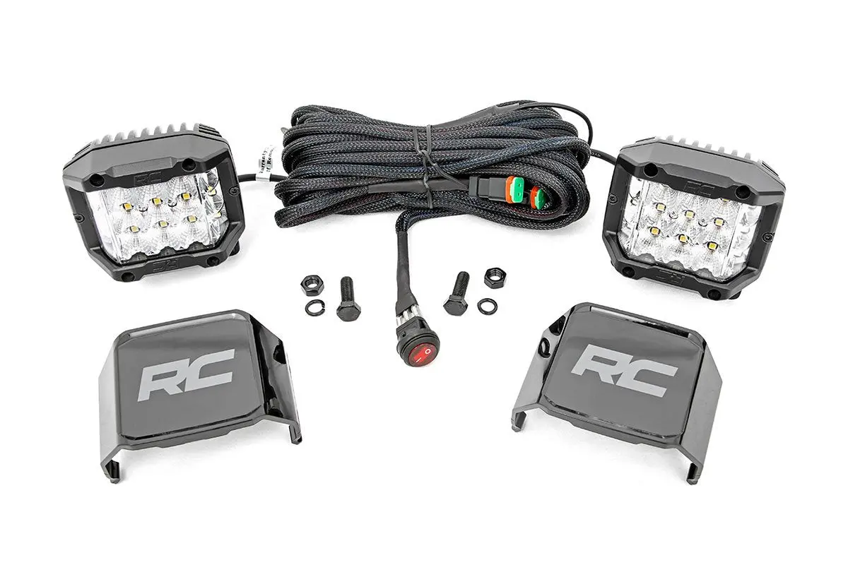 70904  -  3 Inch Chrome Series Led Lights - Wide Angle Osram - Pair 1