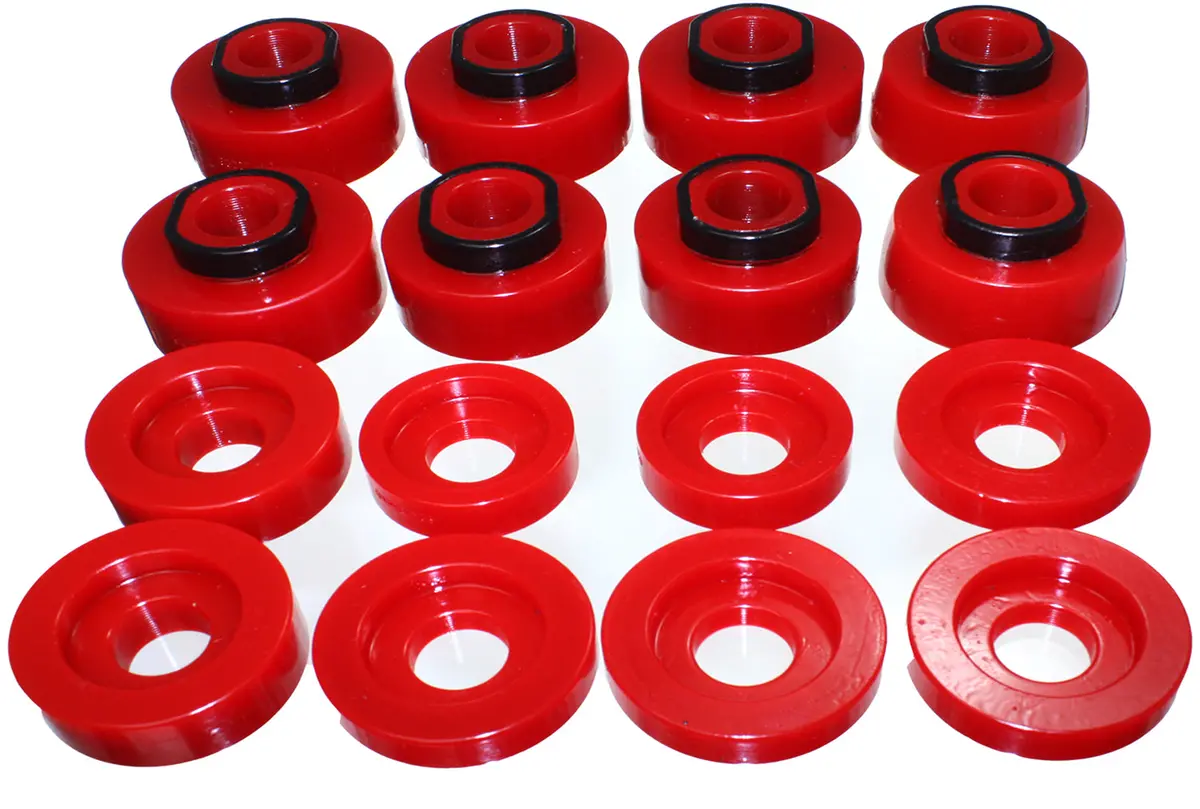 4.4124R  -  Body Mount Set; Red; Performance Polyurethane; 1