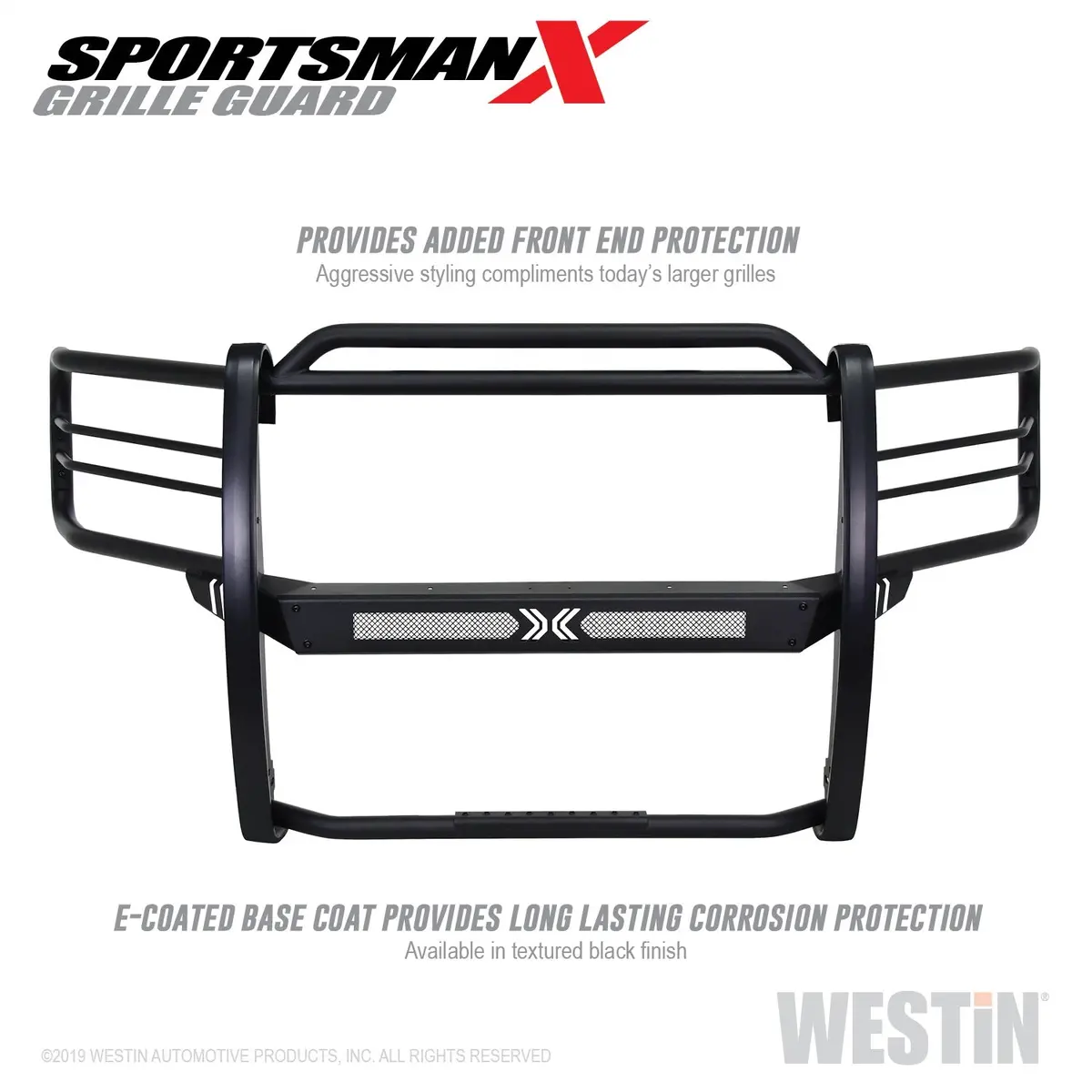 40-33835  -  Sportsman X Grille Guard; Textured Black; 1