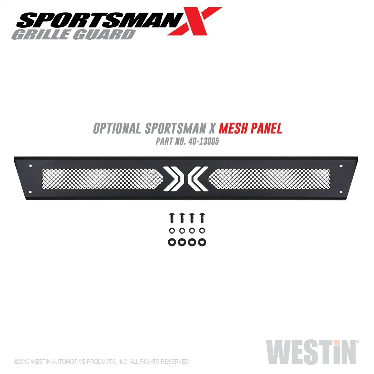 40-33885  -  Sportsman X Grille Guard; Textured Black; 1