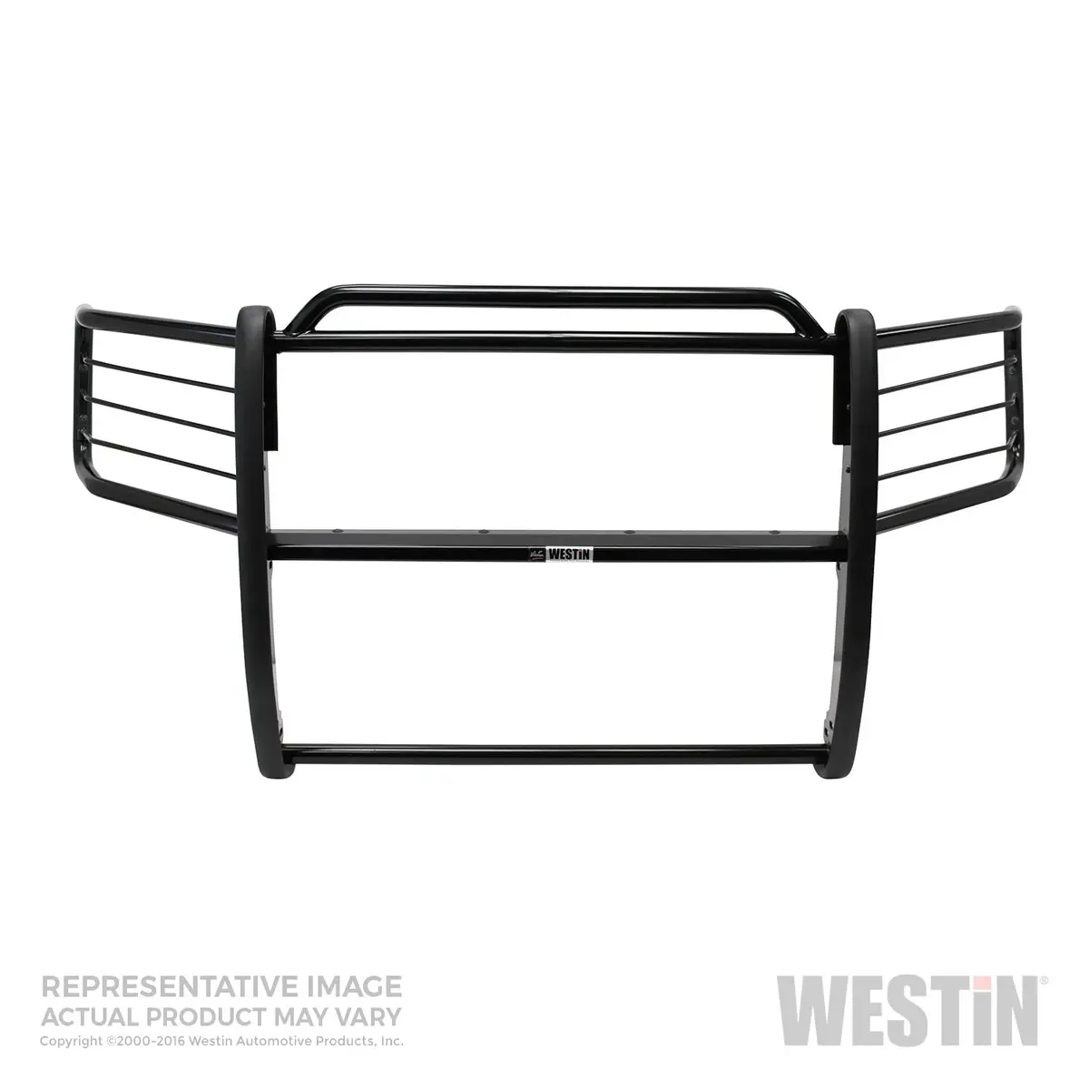 40-3825  -  Sportsman Grille Guard; Black; Steel; Double Hood Bar; 1