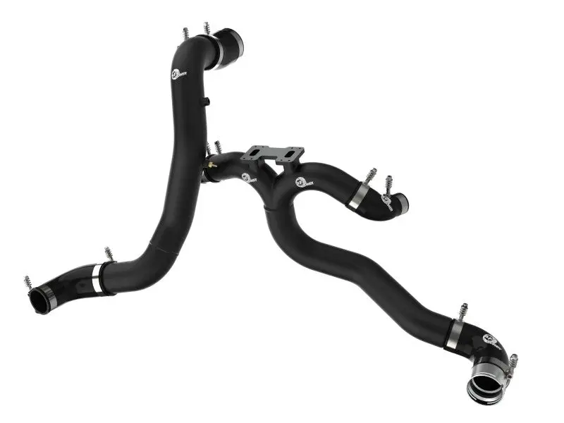 Afe 18-22 Kia Stinger V6-3.3L Bladerunner Alum Hot/Cold Charge Pipe Kit Black 1