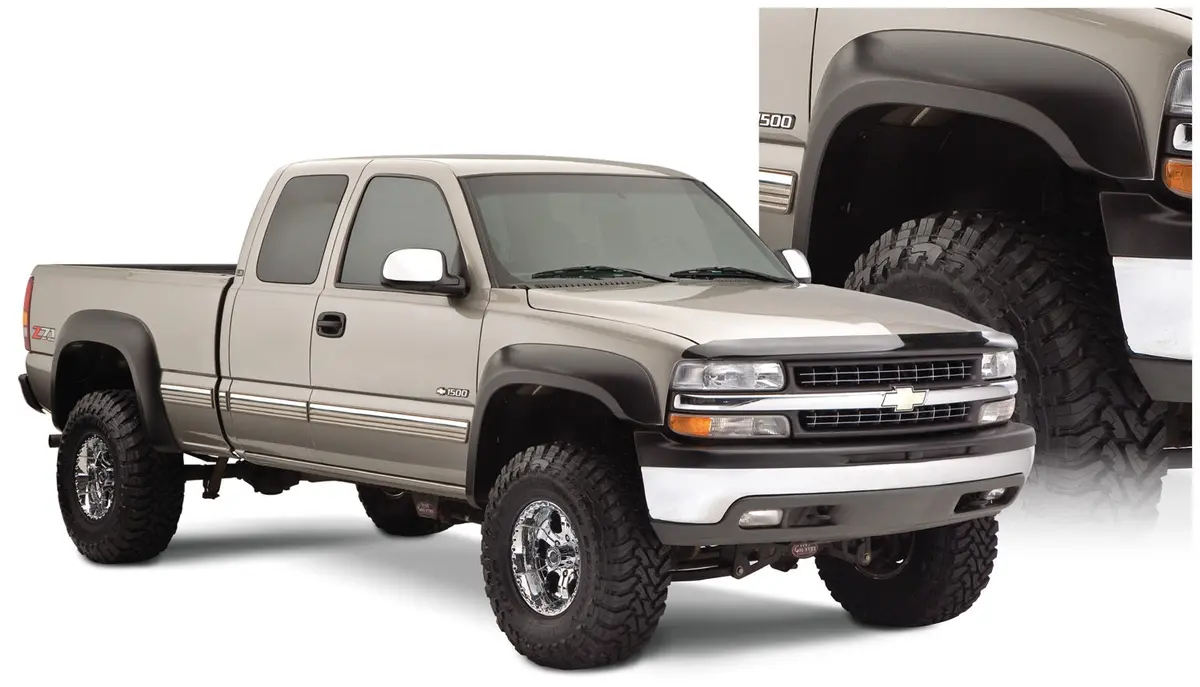 40945-02  -  Extend-A-Fender Flares Black Smooth Finish 4-Piece Set 1