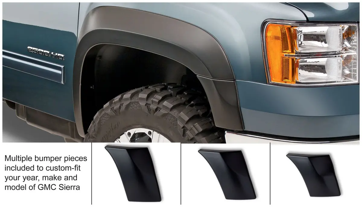 40952-02  -  Extend-A-Fender Flares Black Smooth Finish 4-Piece Set 1