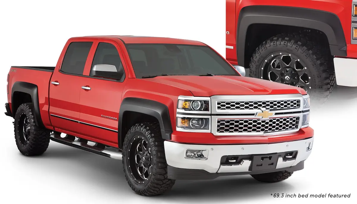 40964-02  -  Extend-A-Fender Flares Black Smooth Finish 4-Piece Set 1
