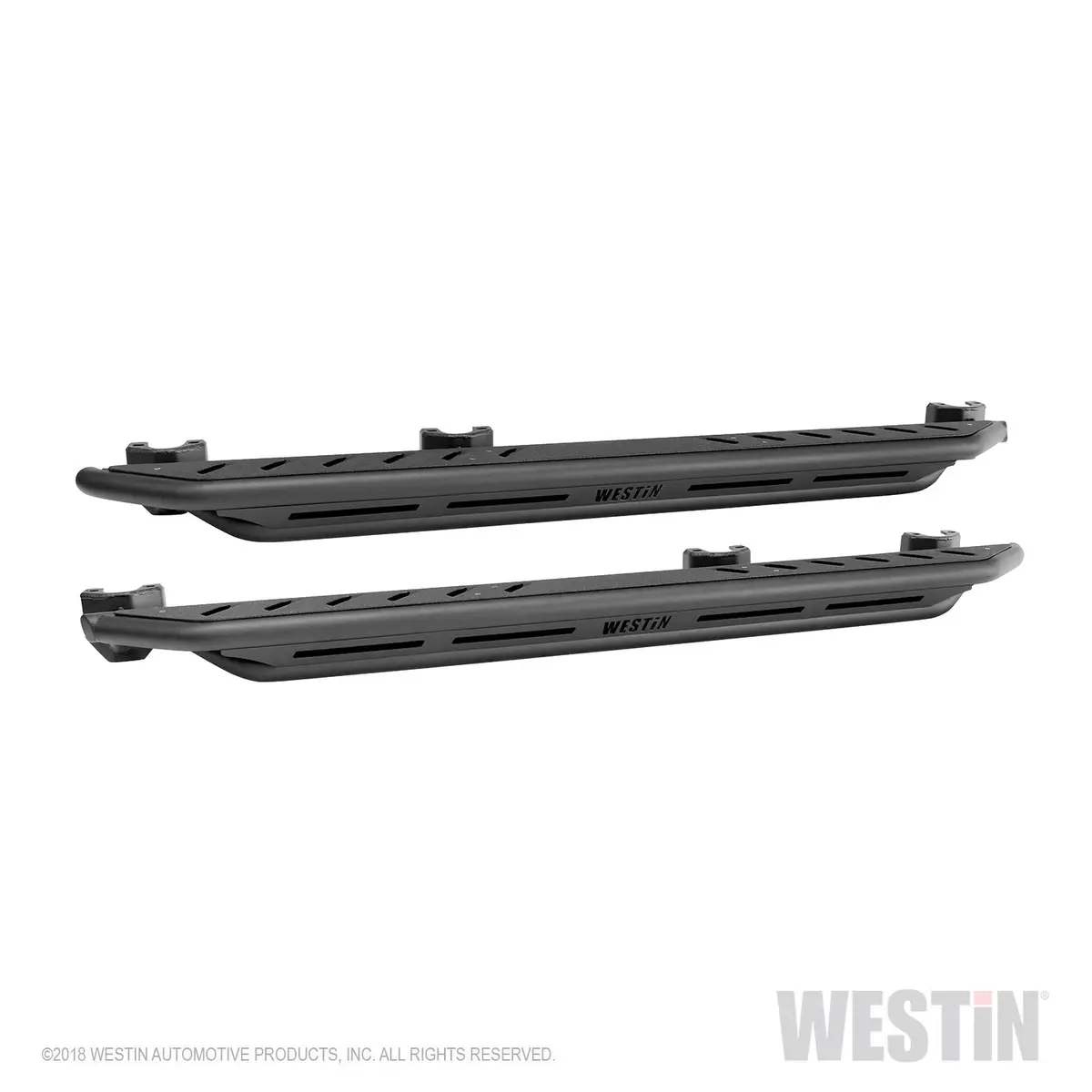 42-6025  -  Triple Tube Rock Rail Steps; Textured Black Finish; 1