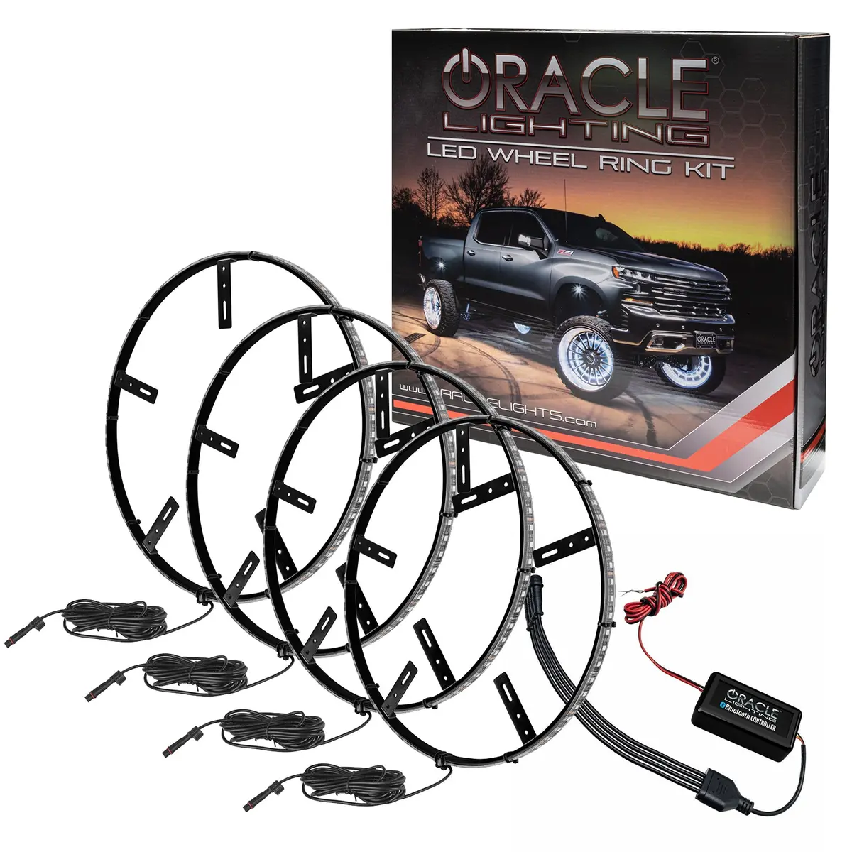 4215-332  -  Oracle Lighting Led Illuminated Wheel Rings - Dynamic Colorshift 1