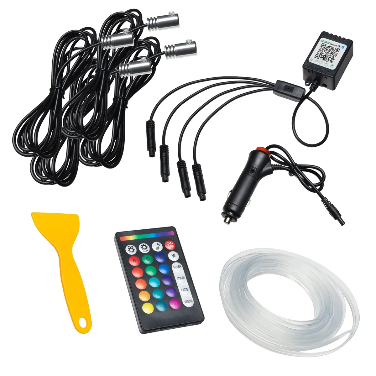 4236-333  -  Jeep Wrangler Jl/Gladiator Jt Colorshift Fiber Optic Led Interior Kit 1